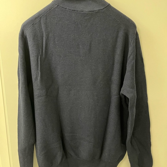 Polo by Ralph Lauren Size XL, 1/4 Zip Sweater 100% Pina Cotton, GUC. Navy Blue - Picture 8 of 15